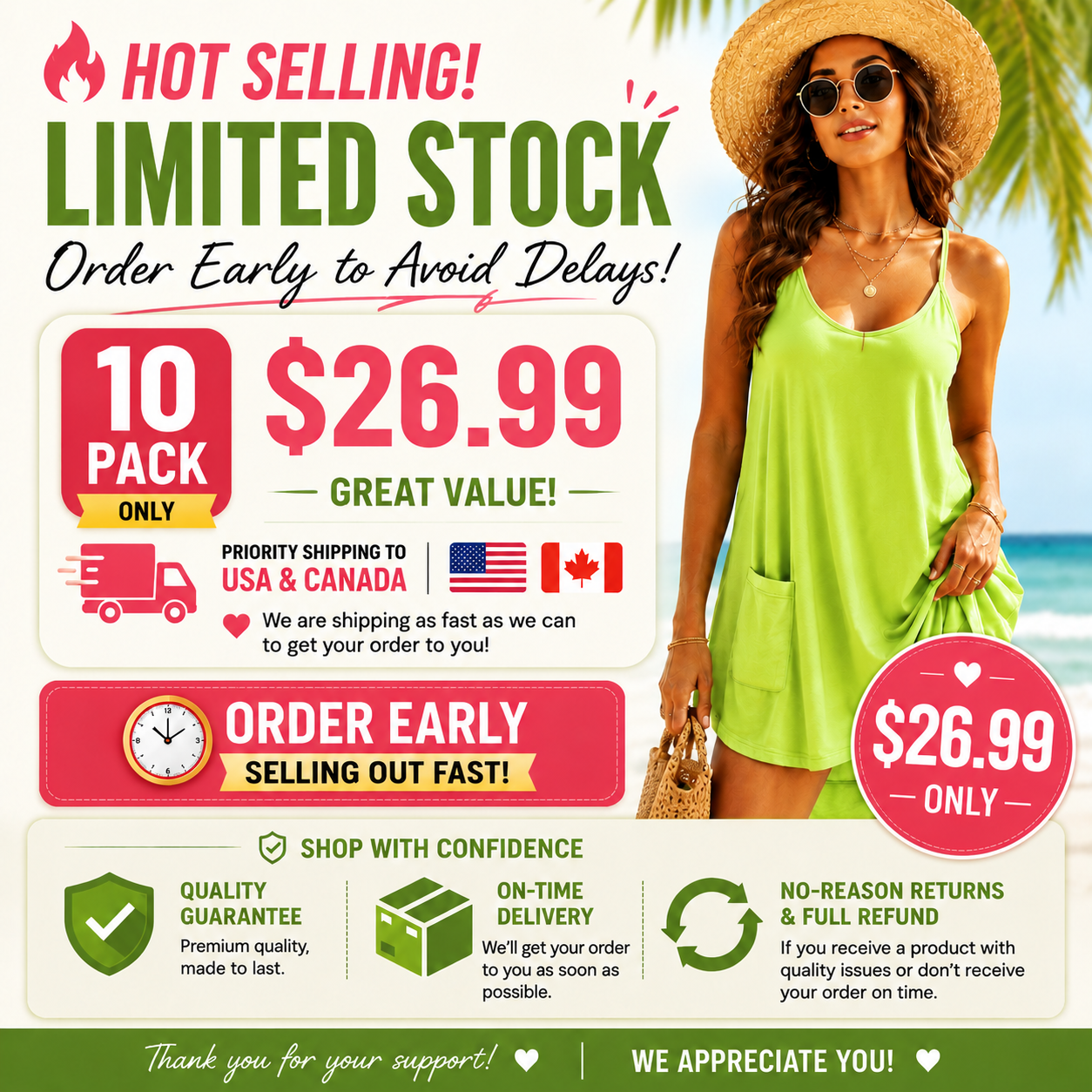 Special Sale❤️Women's Summer Sleeveless Mini Dress V Neck Spaghetti